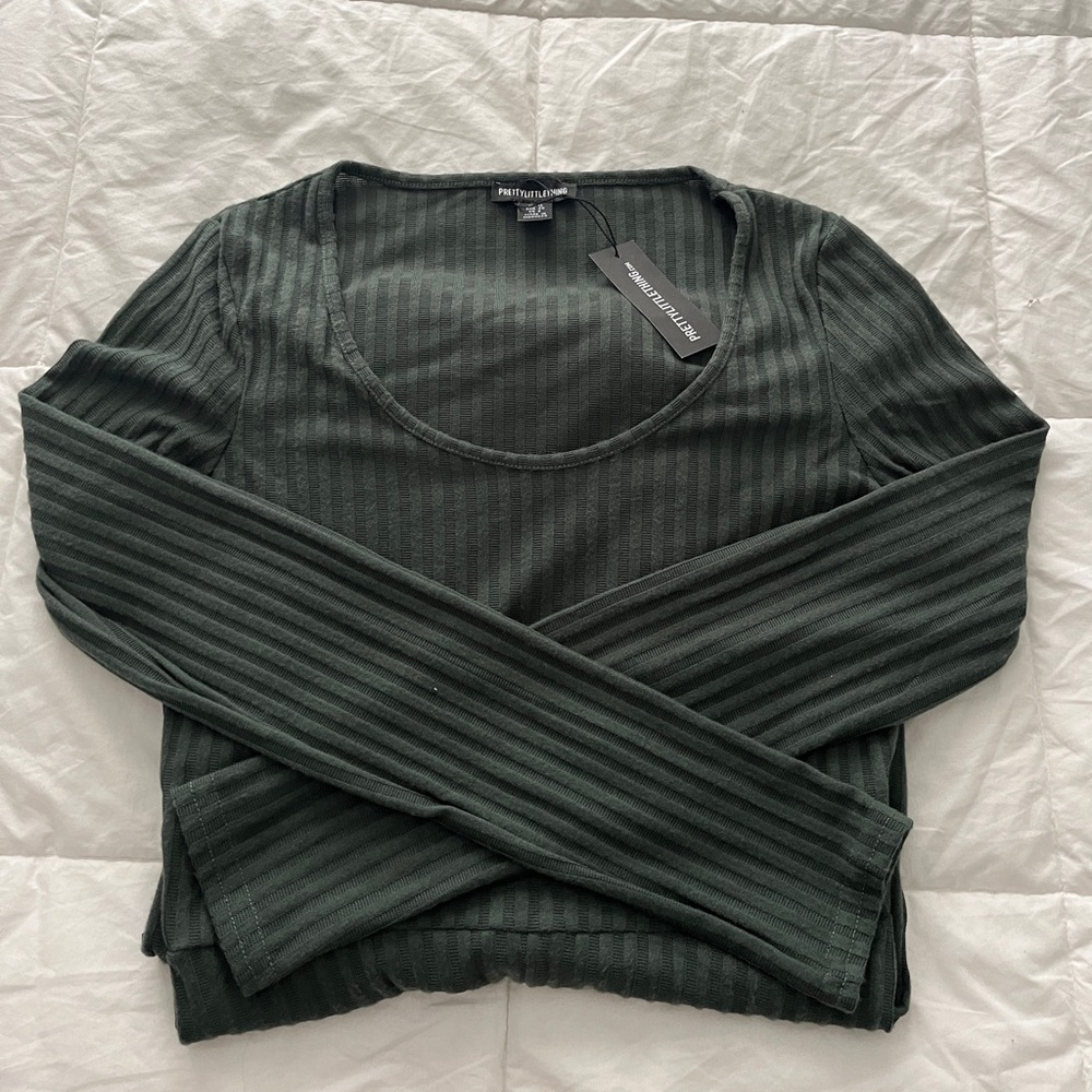 Ribbed bodysuit by pretty little thing